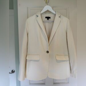 Ann Taylor Cream Blazer  | Size 10